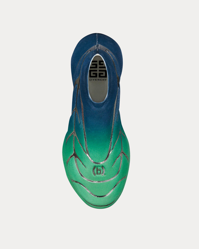 Givenchy x BSTROY TK-360+ Mid Mesh Blue / Green Slip On Sneakers - 2