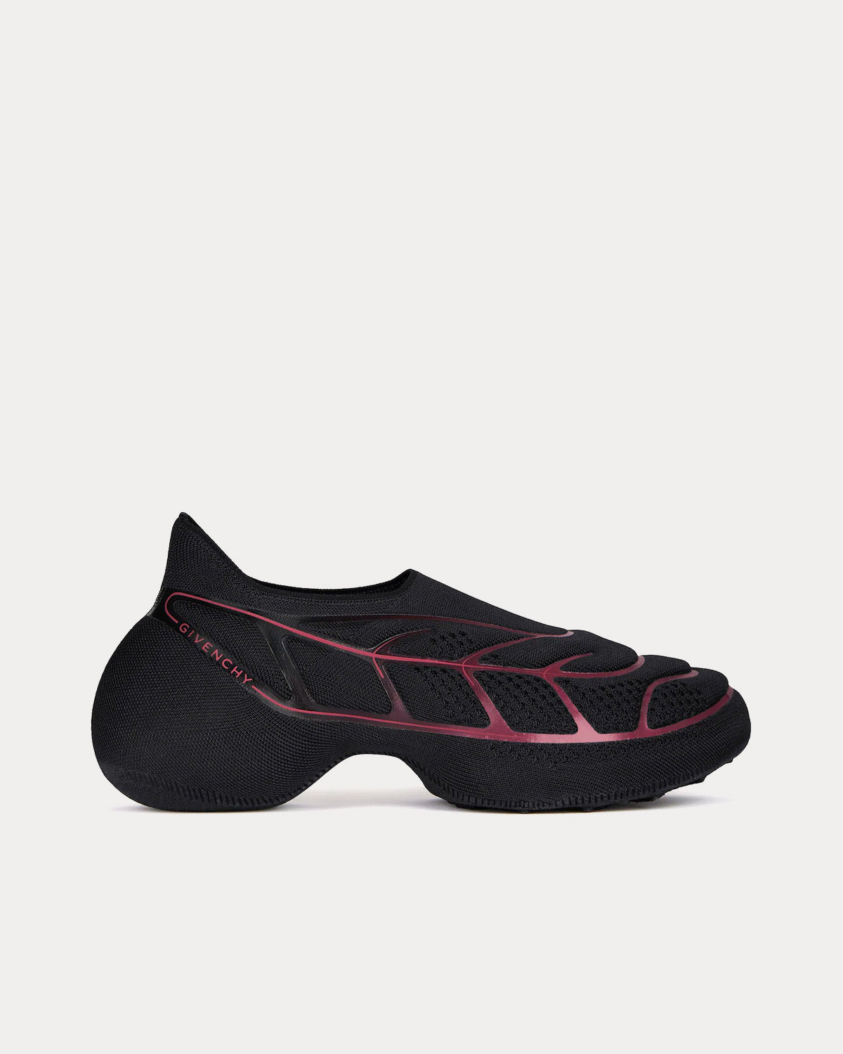 Givenchy TK-360+ Mesh Black / Burgundy Low Top Sneakers - 1