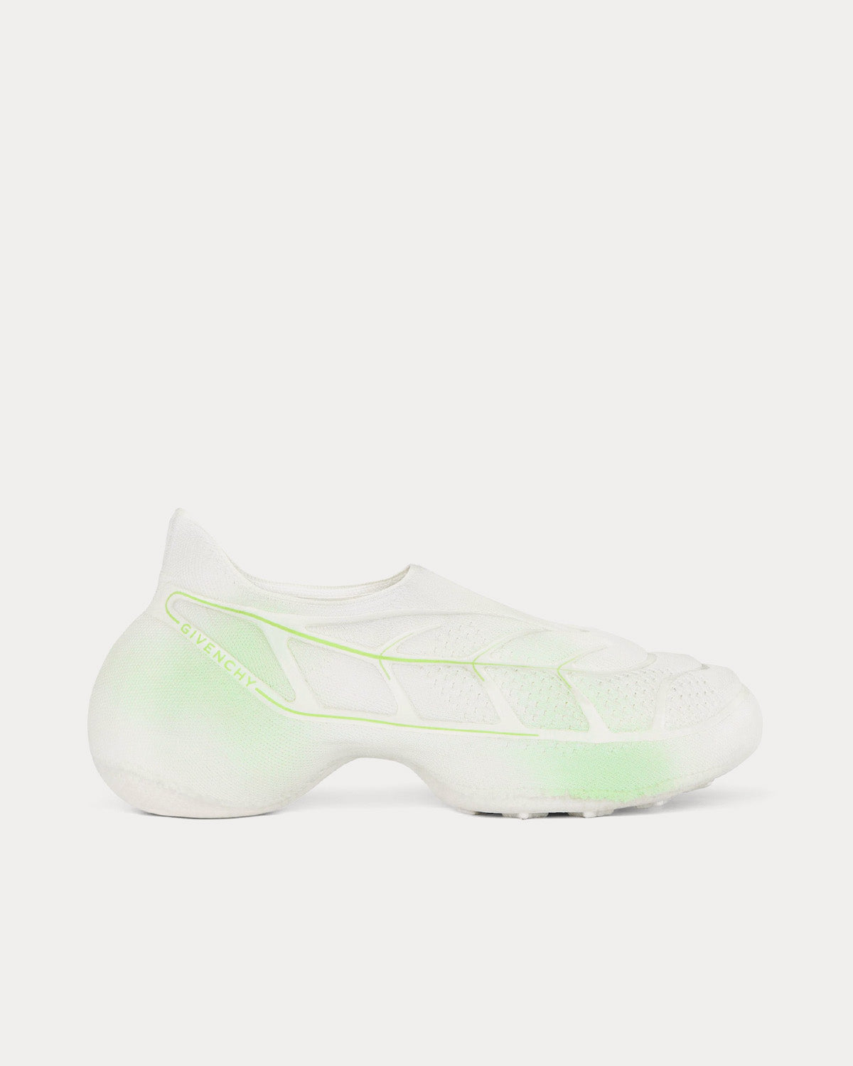 Givenchy TK-360+ Knit White / Green Slip On Sneakers - 1