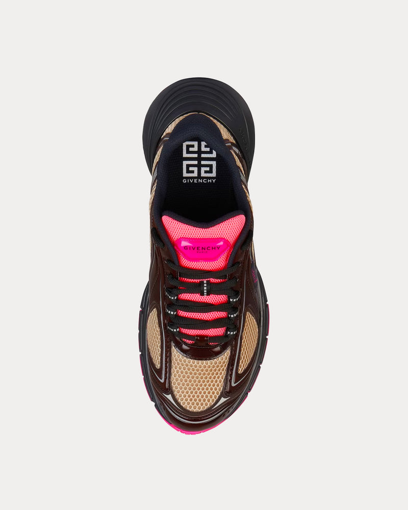 Givenchy TK-MX Runner Mesh Brown / Pink Low Top Sneakers - 2