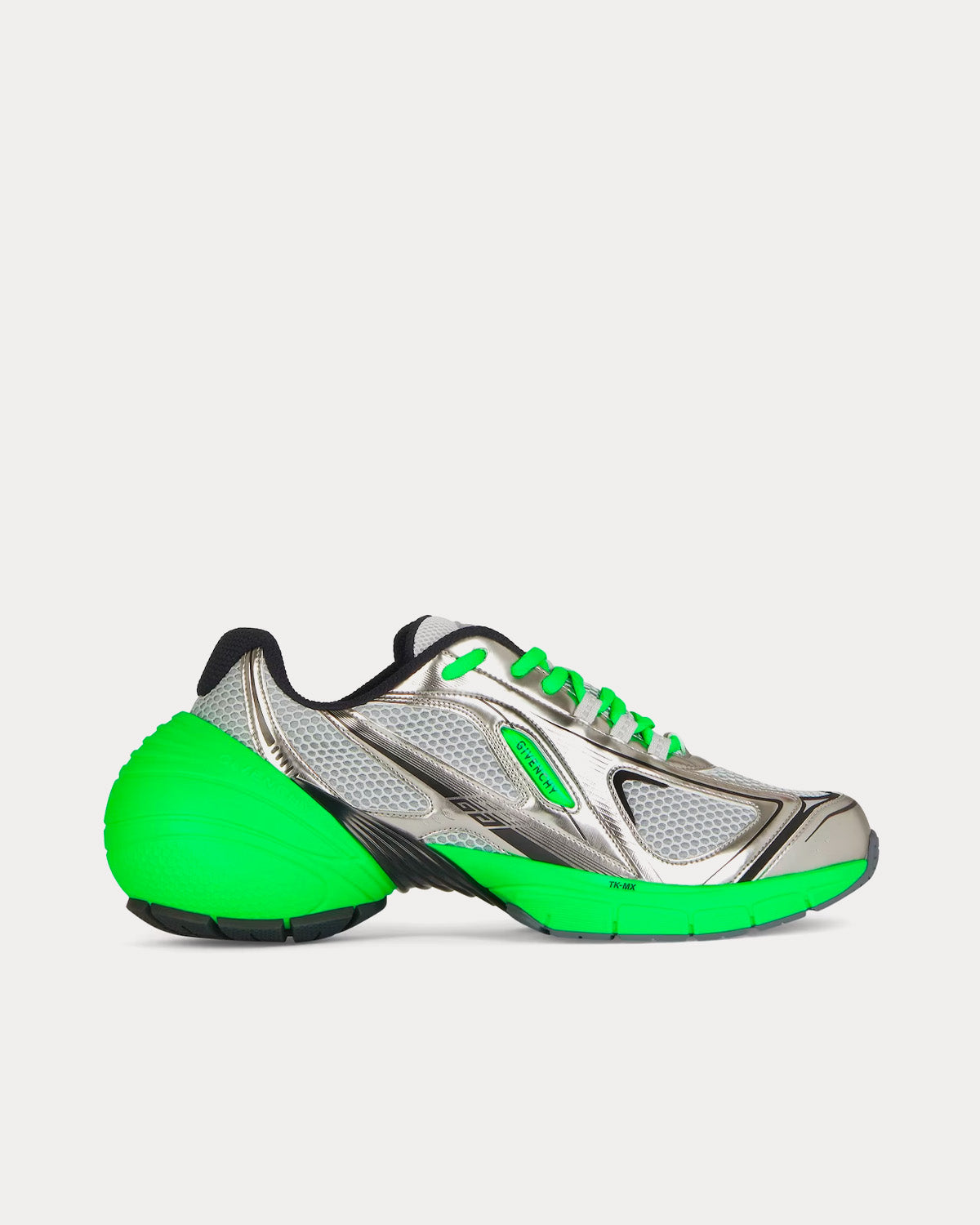 Givenchy TK-MX Runner Mesh Green / Silvery Low Top Sneakers - 1