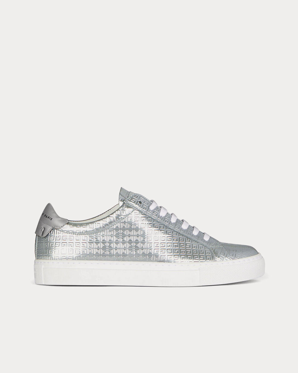 Shiny silver sneakers deals