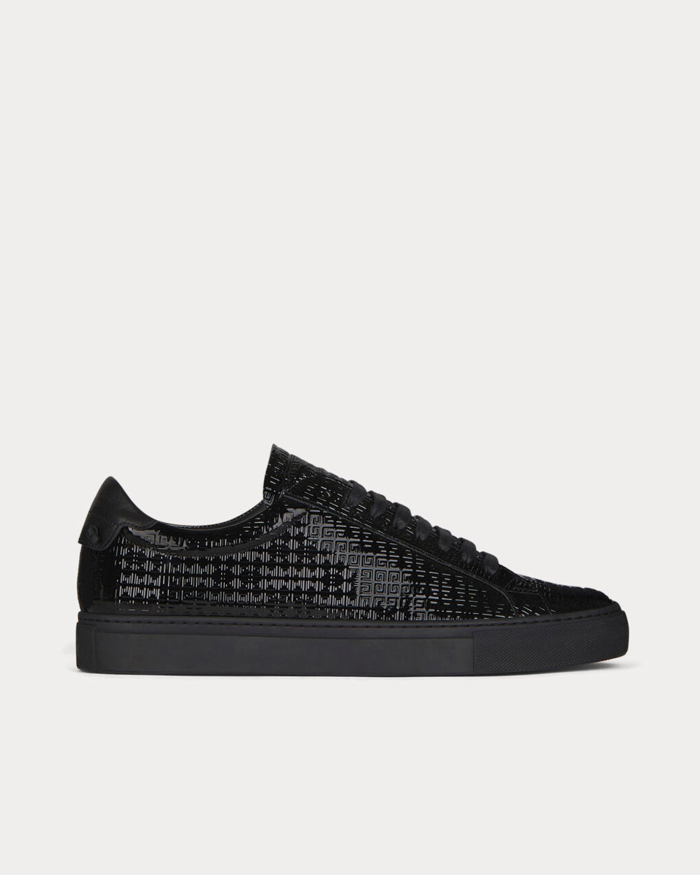 Givenchy Urban Street 4G Patent Leather Black Low Top Sneakers - 1