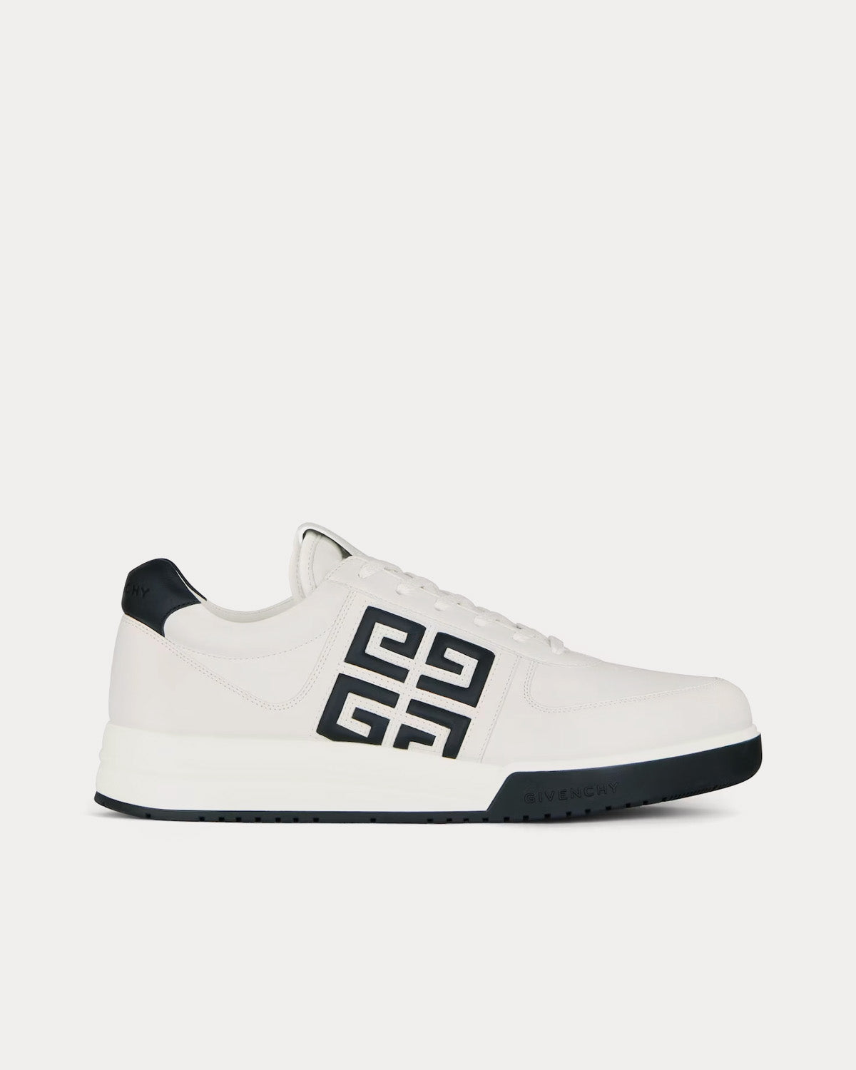 Givenchy G4 Leather White / Black Low Top Sneakers - 1