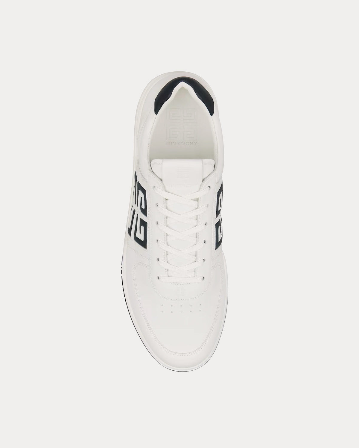 Givenchy G4 Leather White / Black Low Top Sneakers - 2