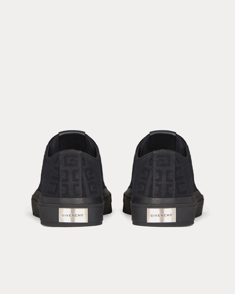 Givenchy City in 4G Jacquard Black Low Top Sneakers - 3