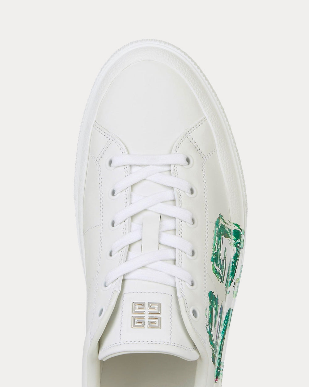 Givenchy City Sport 4G Print Leather White Low Top Sneakers - 6