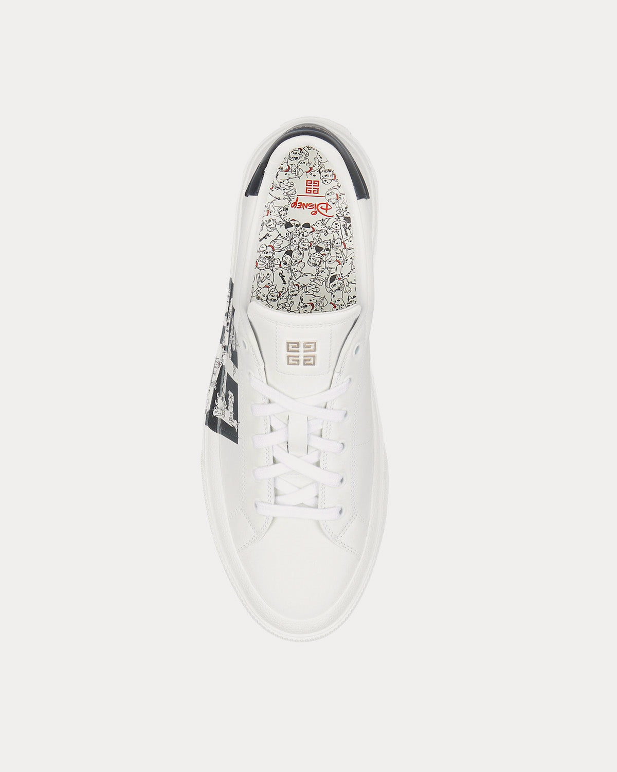 Givenchy x Disney 101 Dalmatians City Sport Leather White / Black Low Top Sneakers - 2