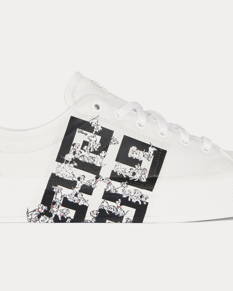 Givenchy x Disney 101 Dalmatians City Sport Leather White / Black Low Top Sneakers - 6