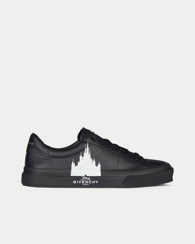 Givenchy x Disney Disney Castle City Sport Leather Black / White Low Top Sneakers - 1