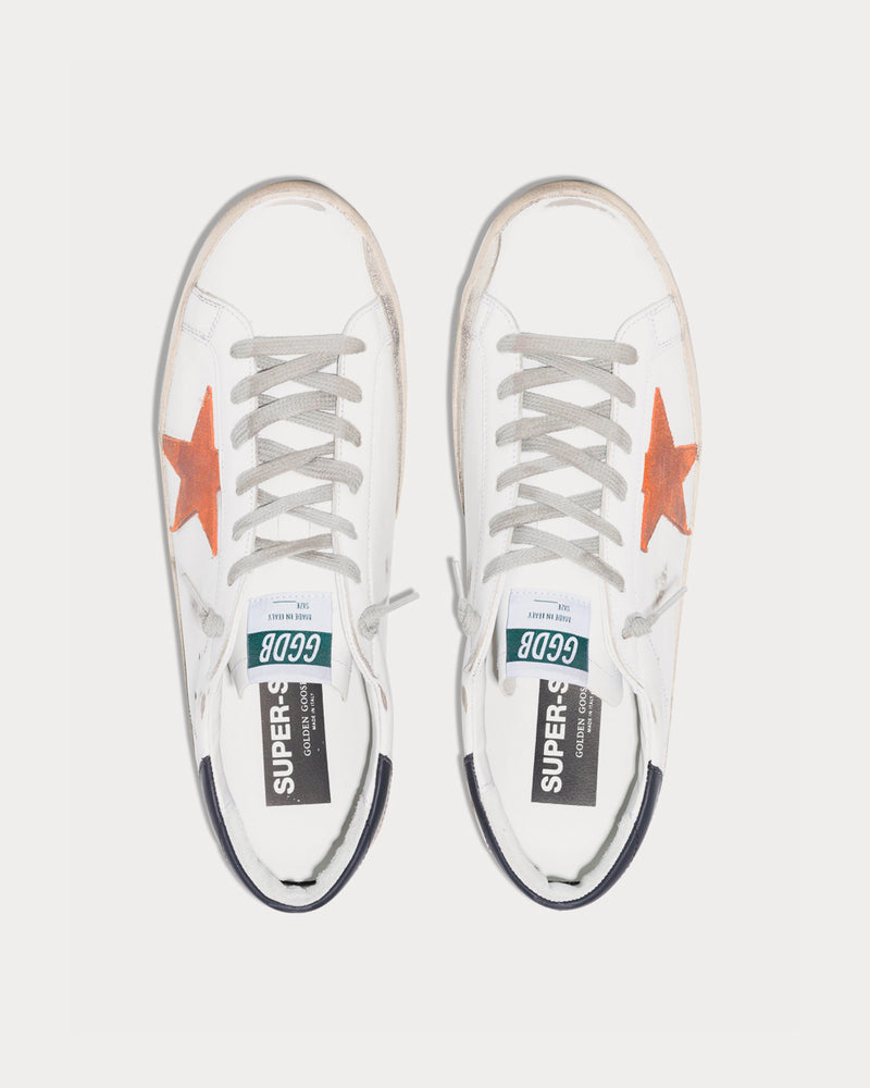 Golden Goose Super-Star Leather White Low Top Sneakers - 2