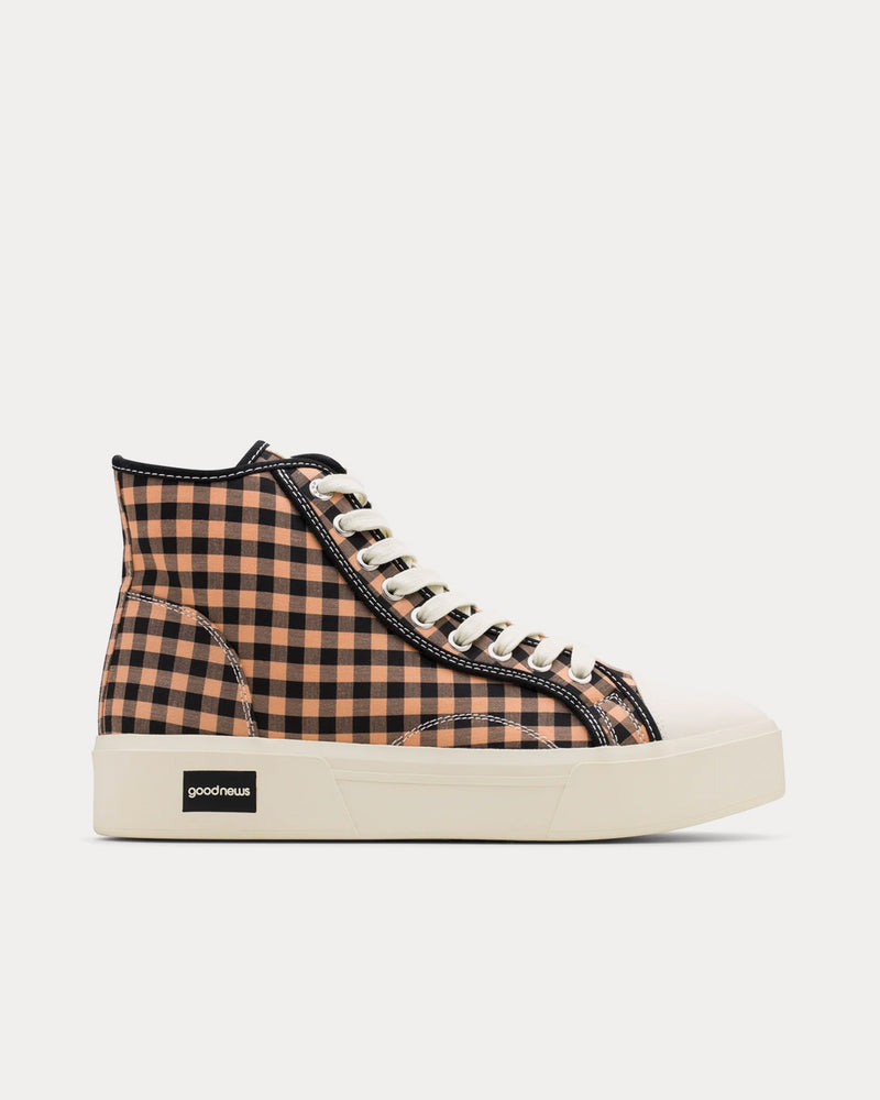 Good News Juice Check Brown High Top Sneakers - 1