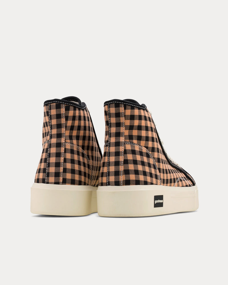 Good News Juice Check Brown High Top Sneakers - 3