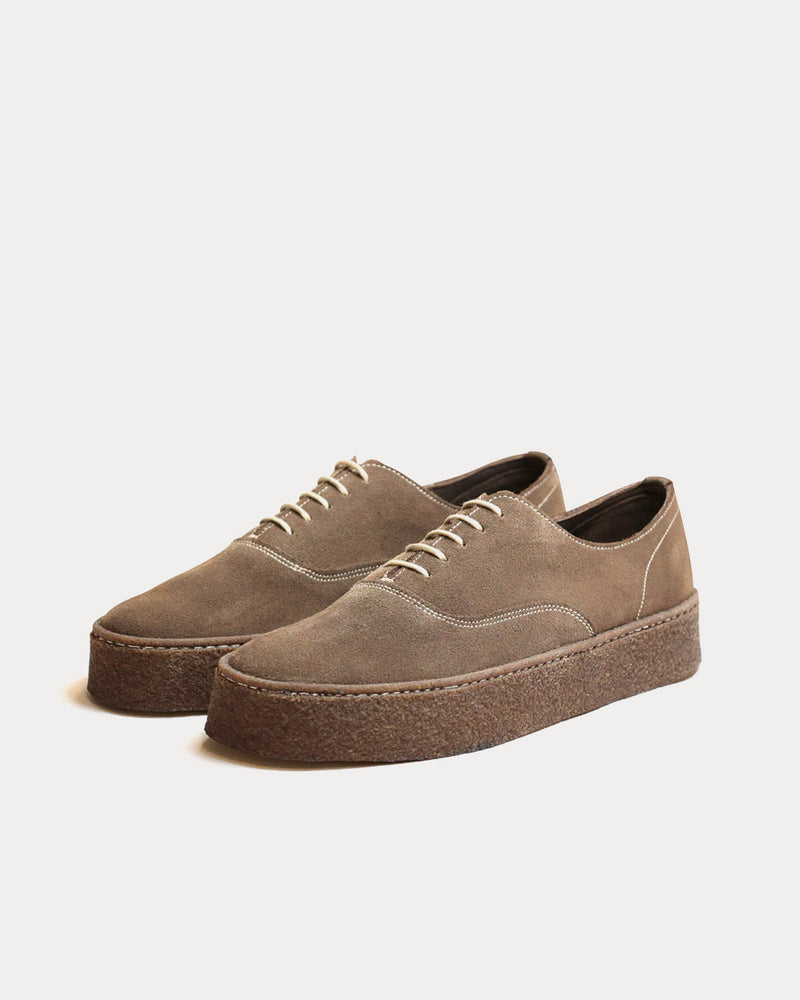 Grenson M.I.E. Oxford Taupe Low Top Sneakers - 3