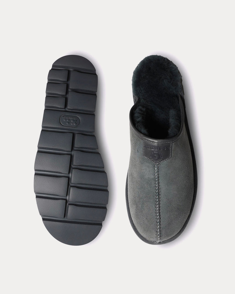 Grenson Wainwright Shearling Smoke Slip Ons - 2