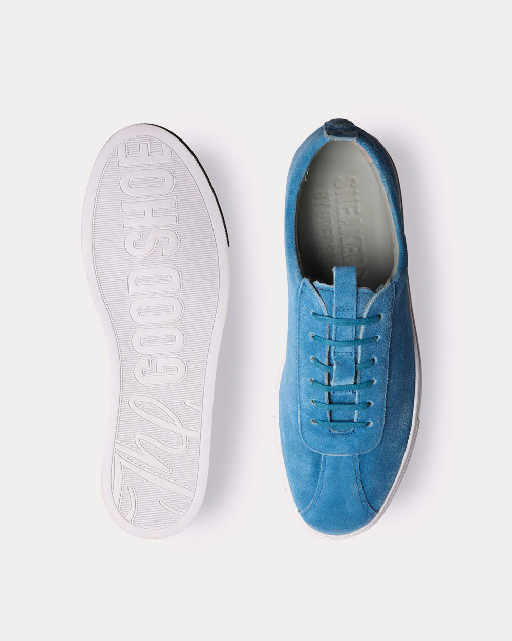 Grenson Sneaker 1 Eco Suede Blue Low Top Sneakers - 2