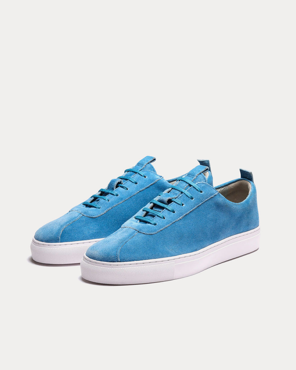 Grenson Sneaker 1 Eco Suede Blue Low Top Sneakers - 3