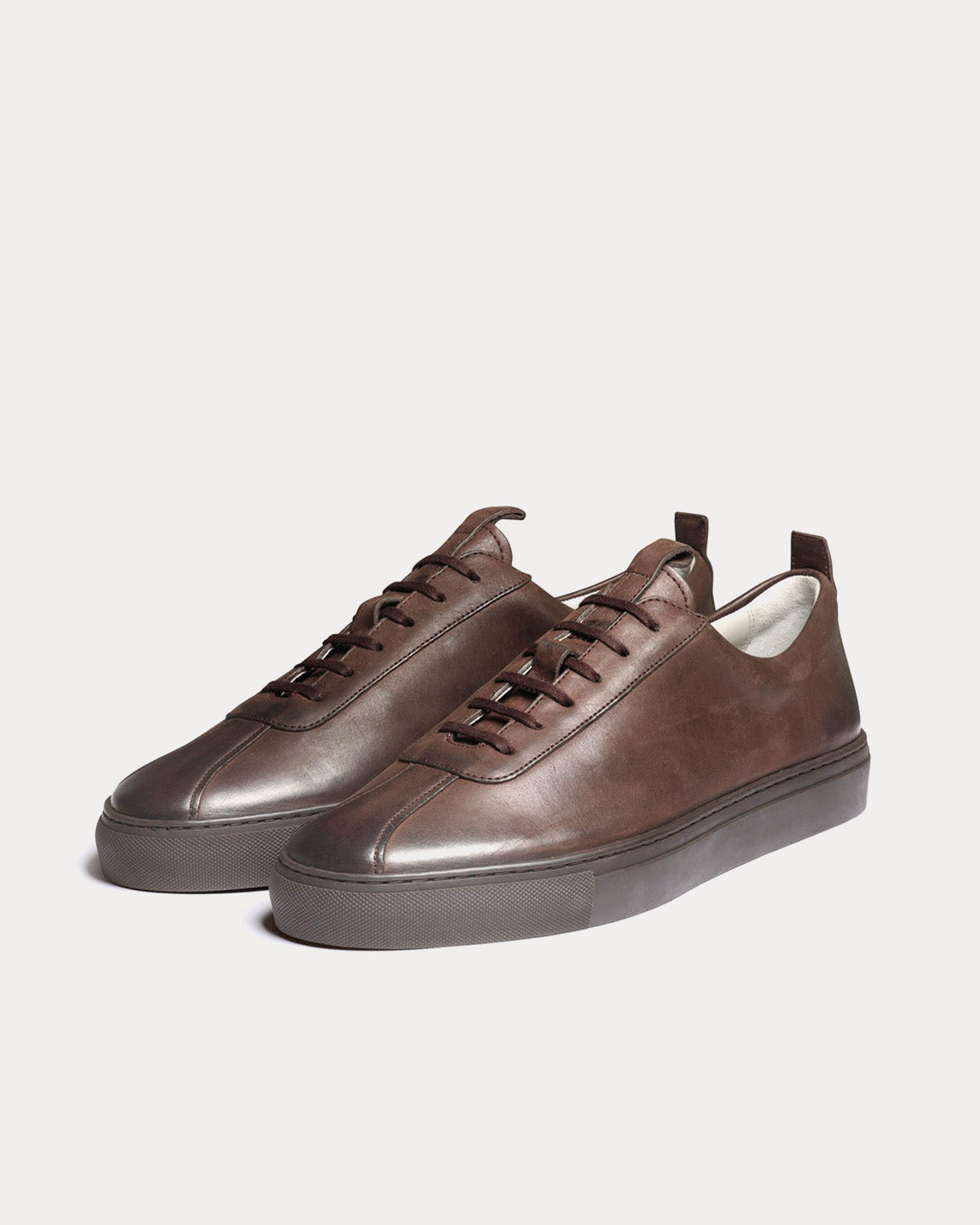 Grenson Sneaker 1 Nubuck Brown Low Top Sneakers - 3