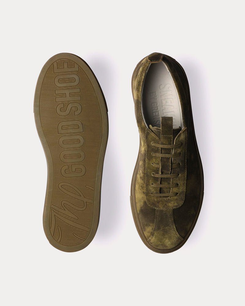 Grenson Sneaker 1 Suede Green Low Top Sneakers - 2