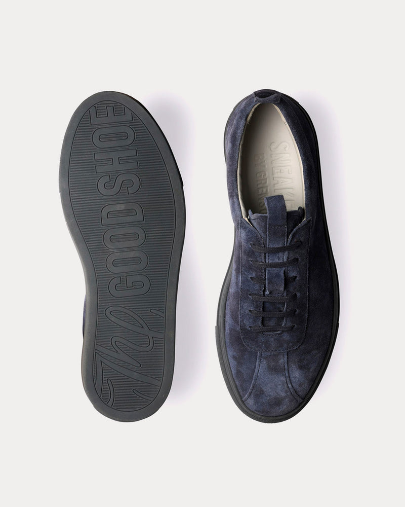 Grenson Sneaker 1 Suede Navy Low Top Sneakers - 2