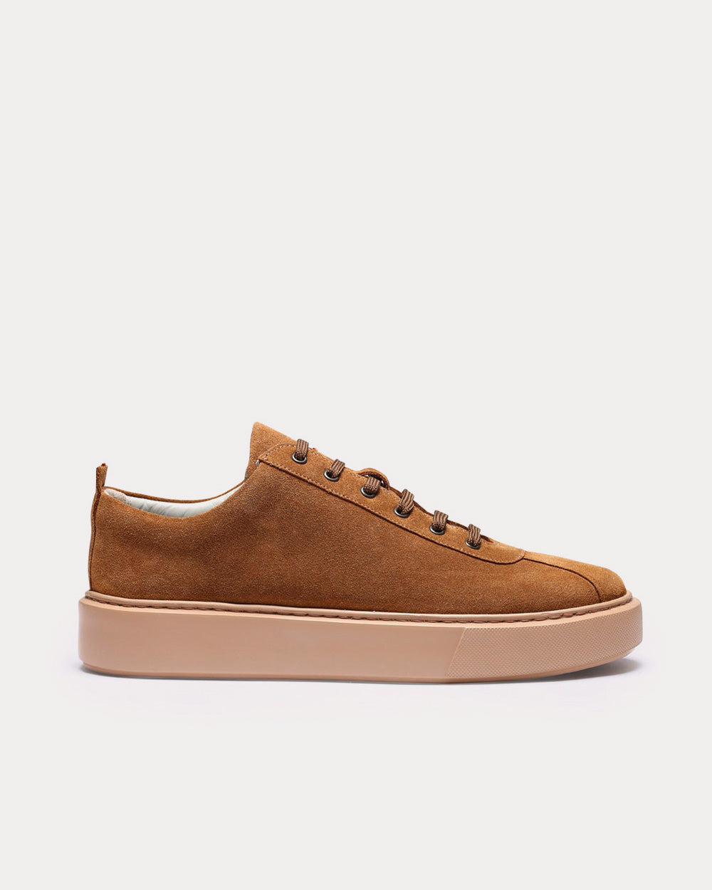 Grenson Sneaker 30 Burnished Suede Snuff Low Top Sneakers - 1