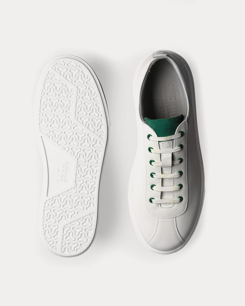 Grenson Sneaker 30 Leather White / Green Low Top Sneakers - 2