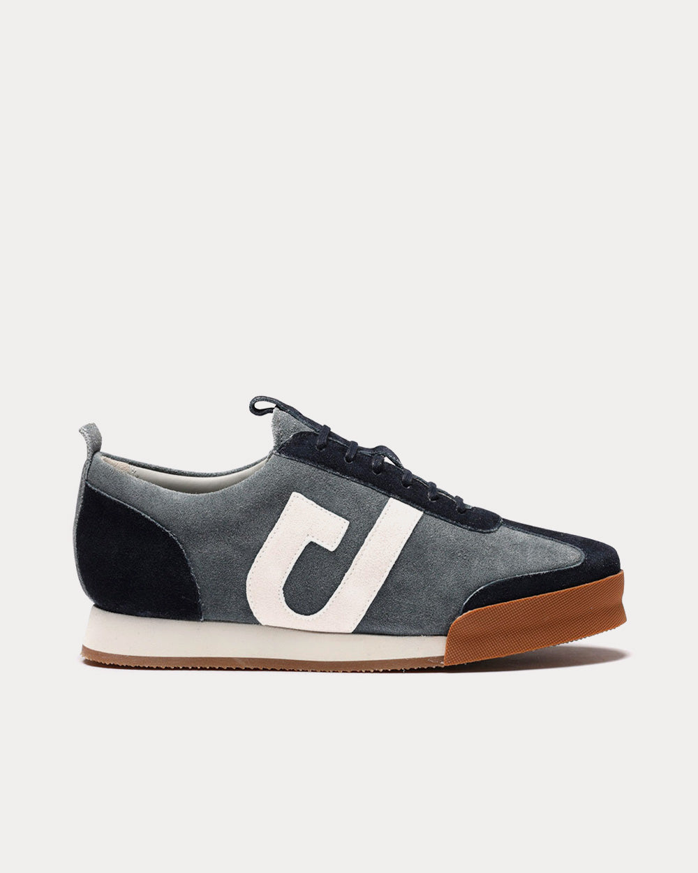 Grenson Sneaker 51 Eco Suede & Leather Blue Low Top Sneakers - 1