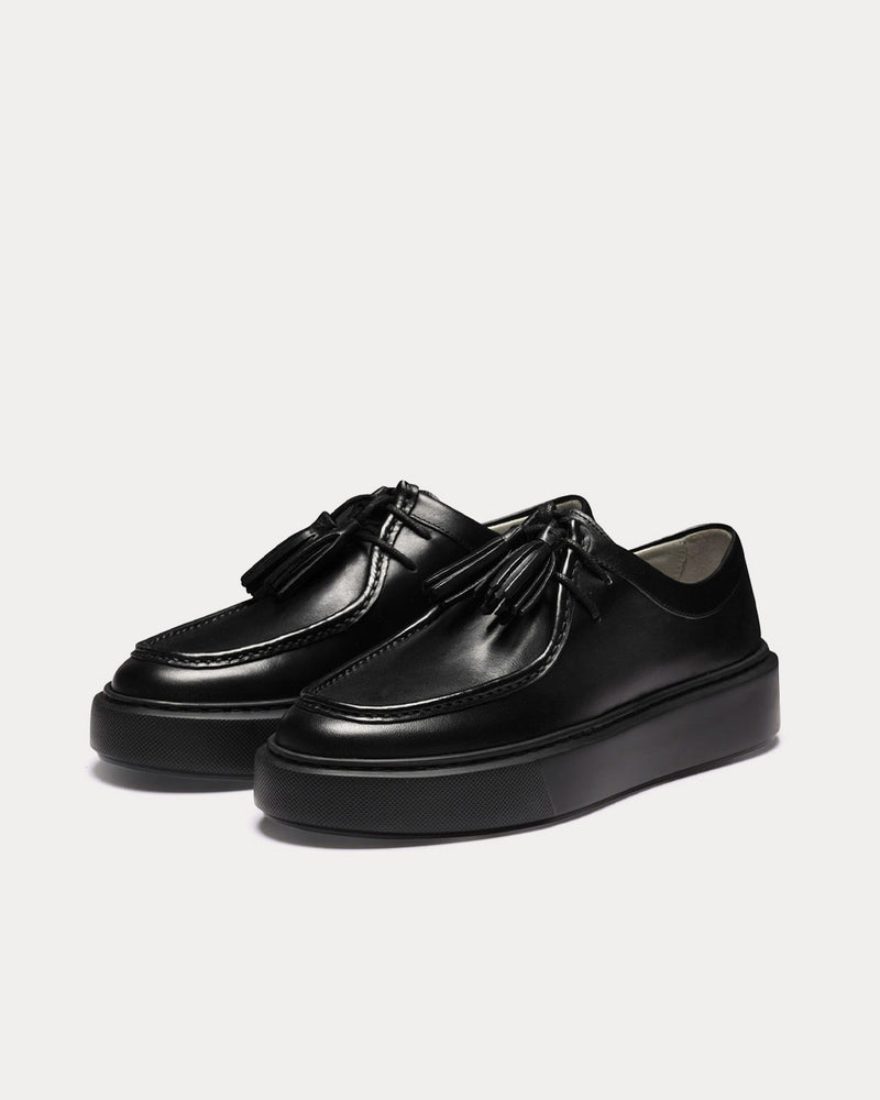 Grenson Sneaker 41 Calf Leather Black Low Top Sneakers - 3