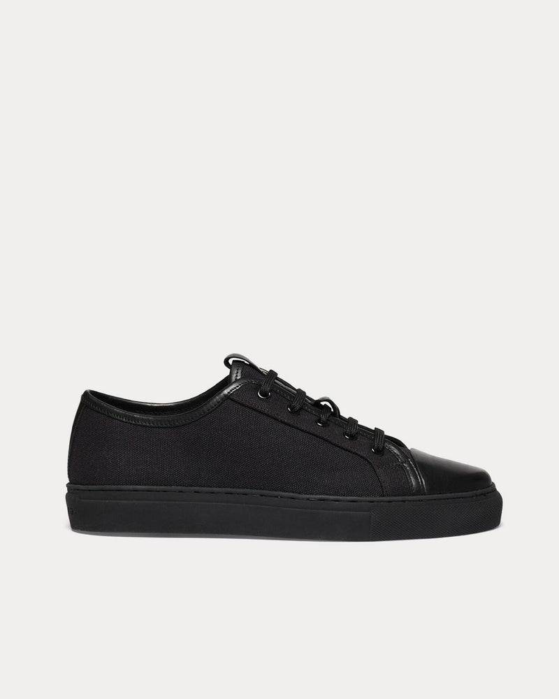 Grenson Sneaker 44 Canvas Black Low Top Sneakers - 1