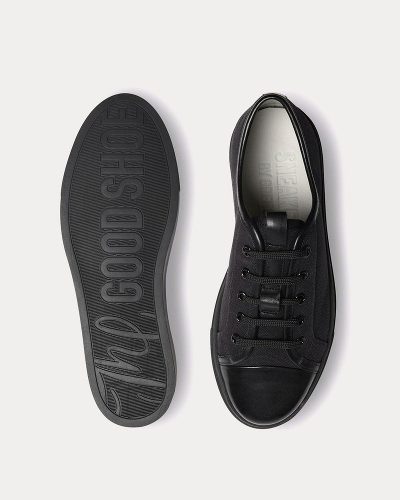 Grenson Sneaker 44 Canvas Black Low Top Sneakers - 2