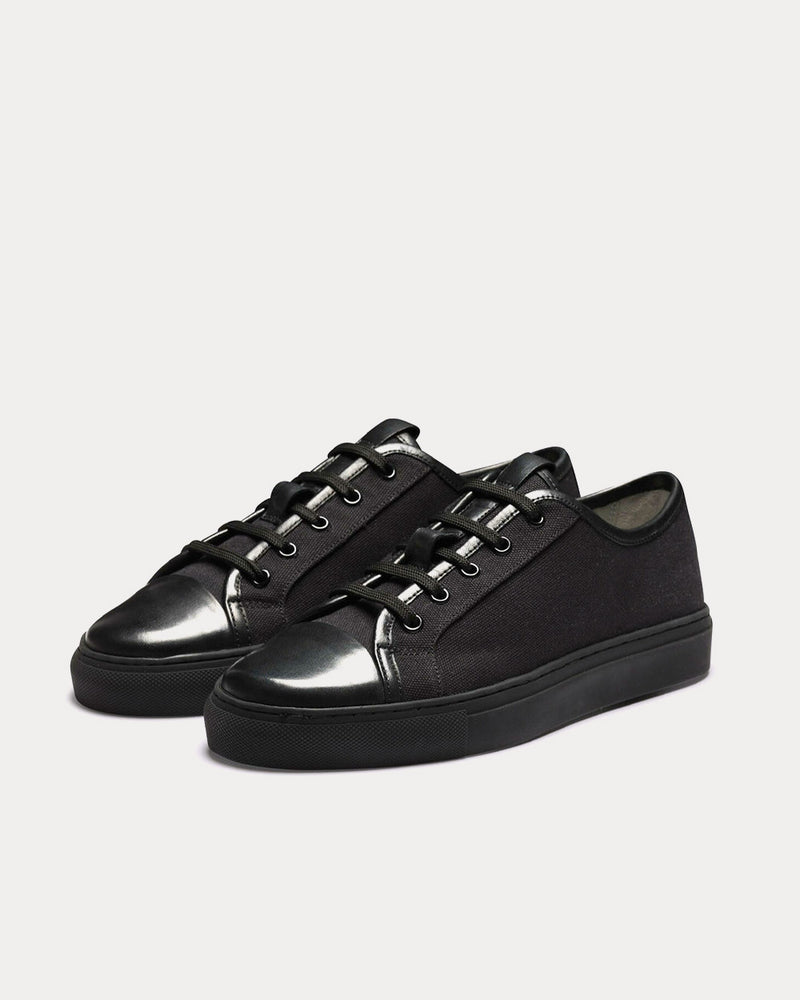 Grenson Sneaker 44 Canvas Black Low Top Sneakers - 3