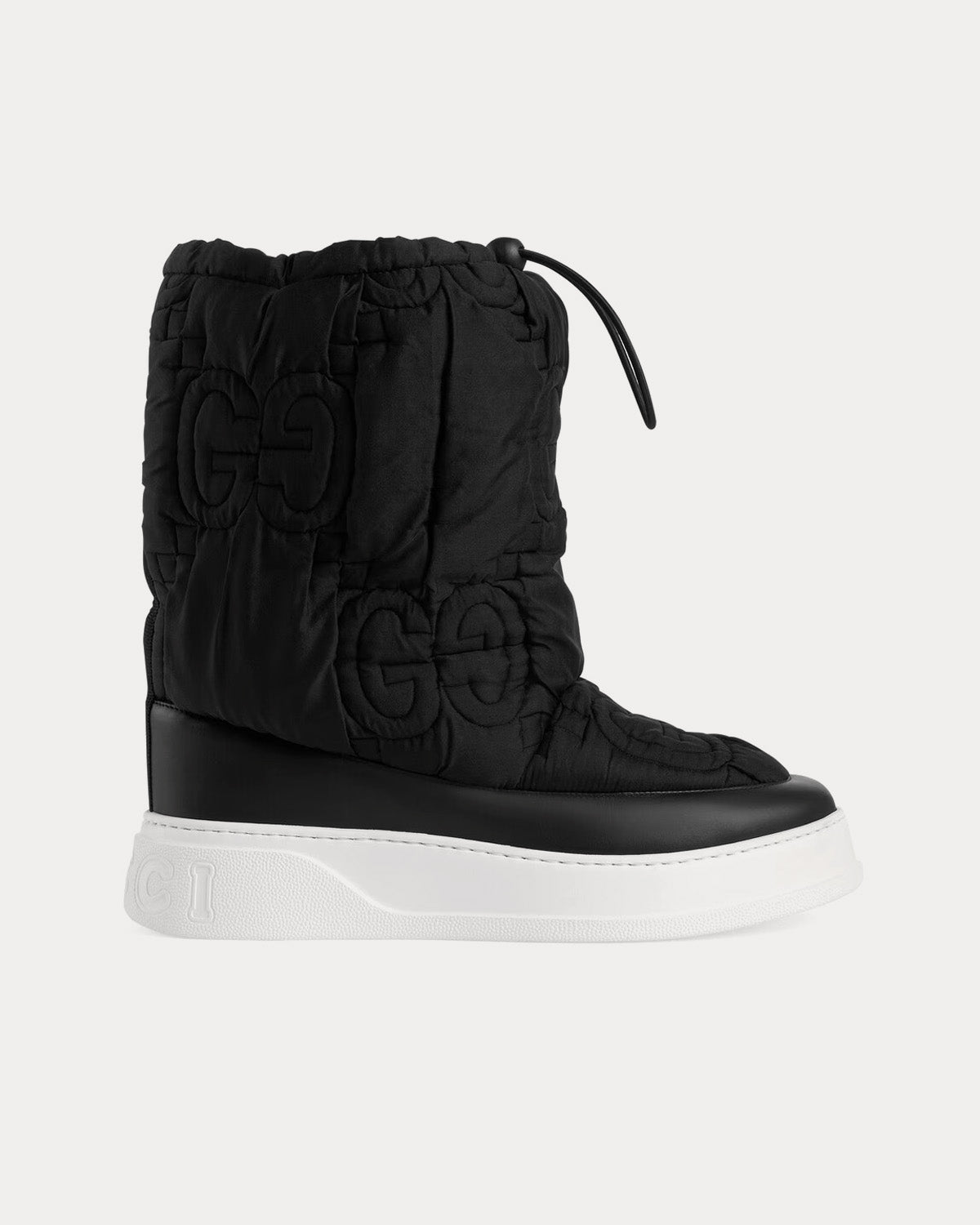 Gucci GG Fabric Black Ankle Boots - 1