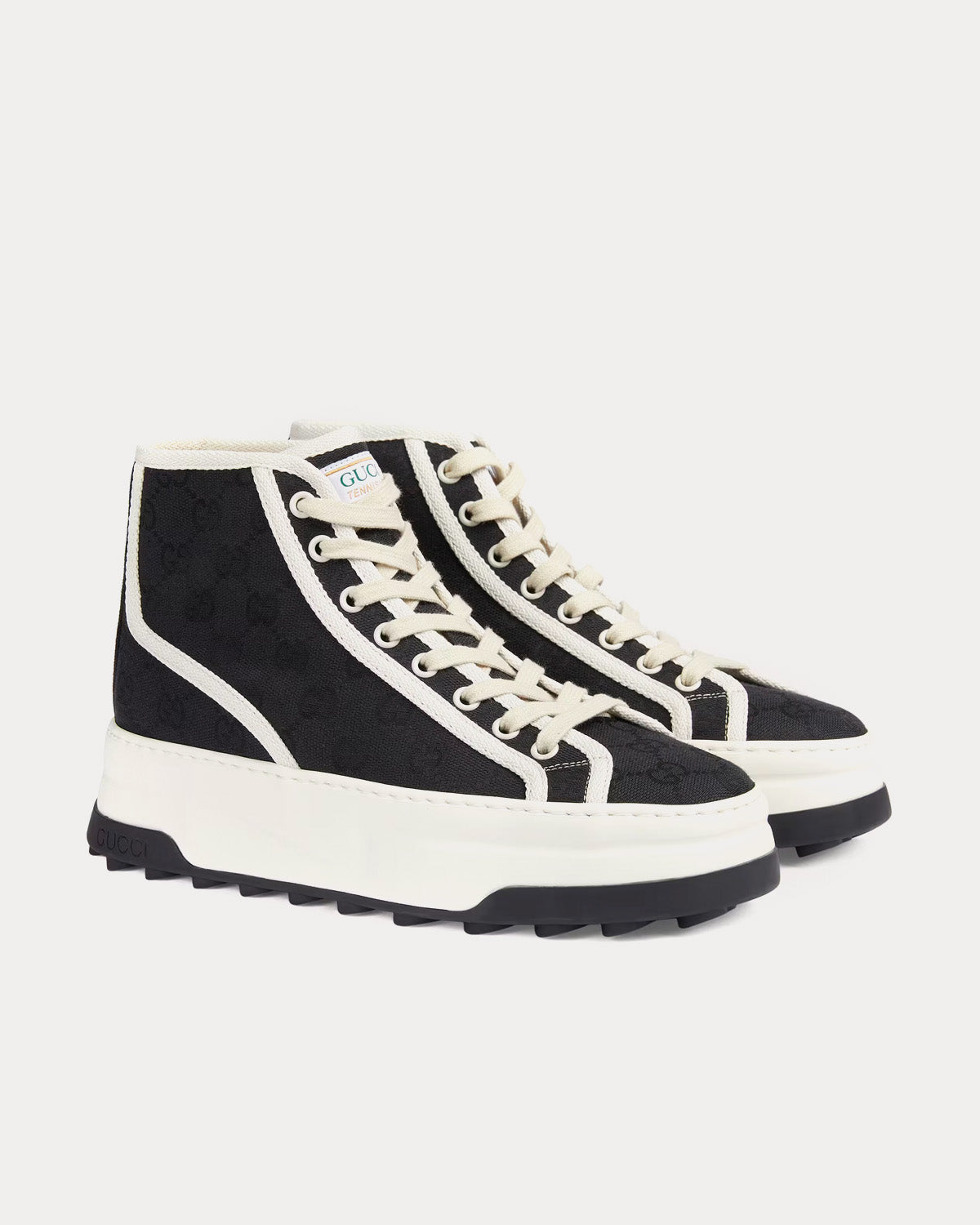 Gucci GG Original Canvas Black High Top Sneakers - 3