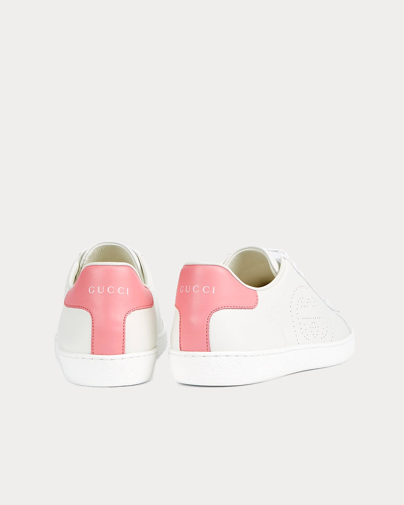 Gucci Ace Interlocking G White / Pink Low Top Sneakers - 3