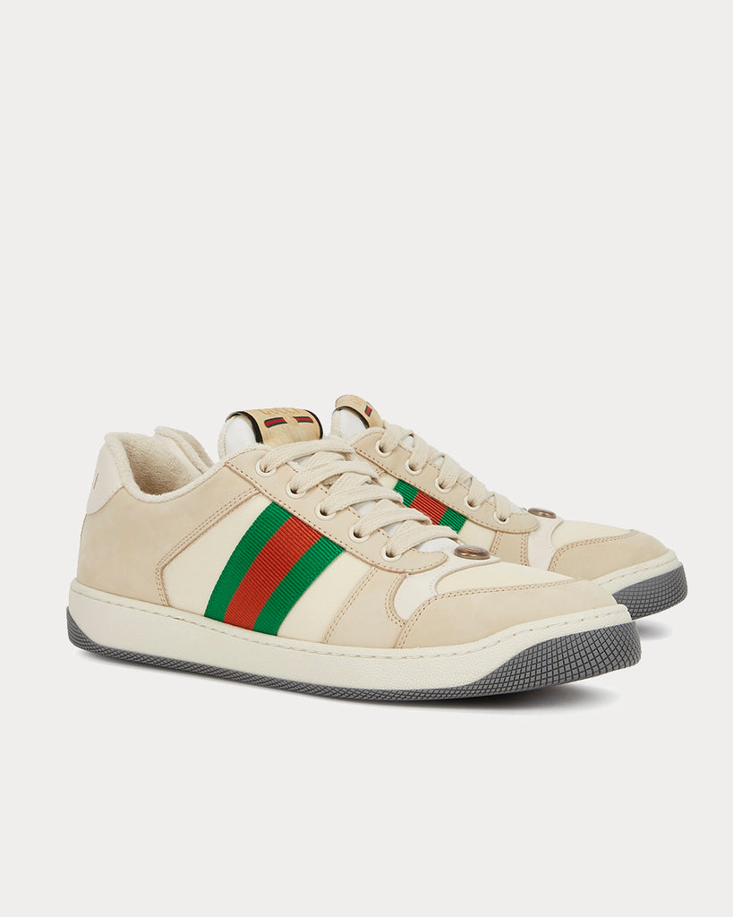 Cream gucci sale sneakers