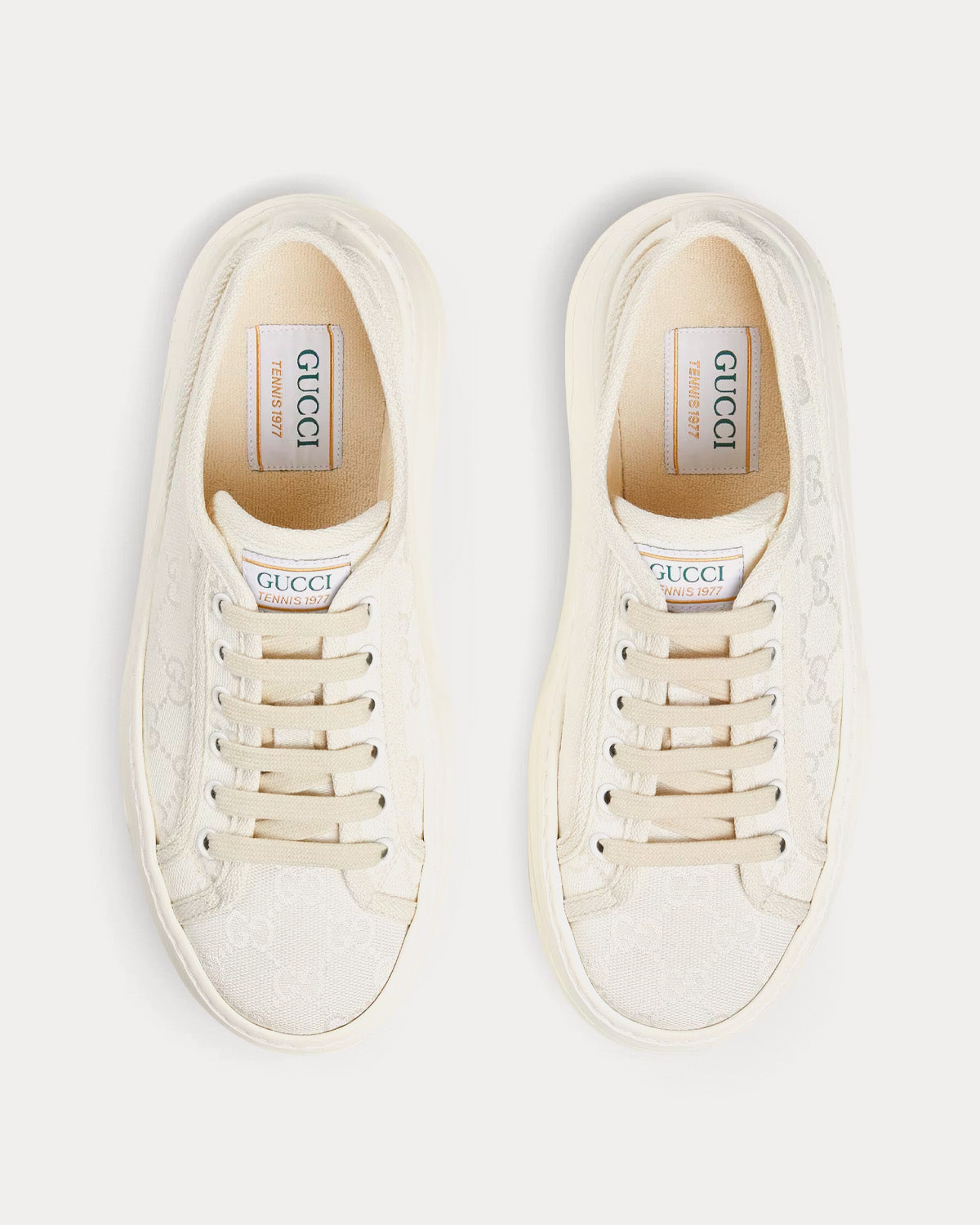 Gucci GG Original Canvas White Low Top Sneakers - 2