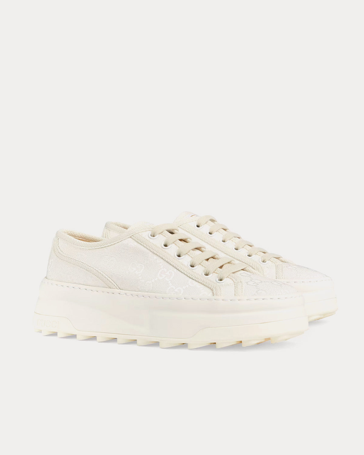 Gucci GG Original Canvas White Low Top Sneakers - 3