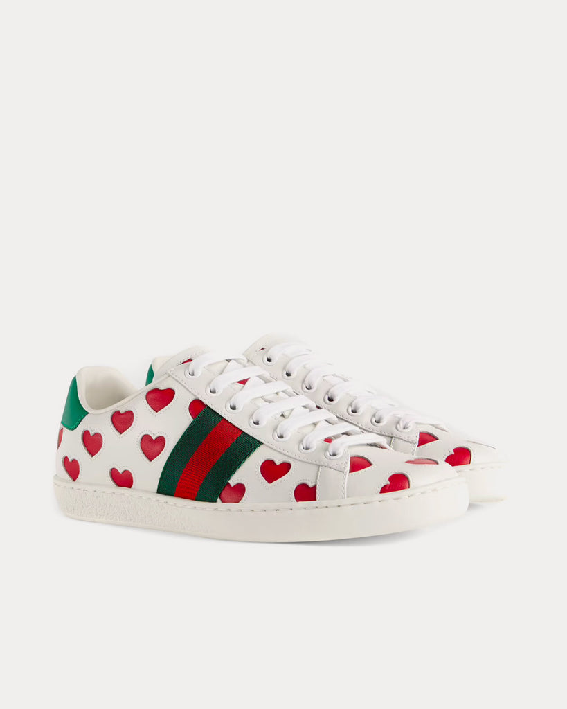 Gucci ace cheap heart trainers