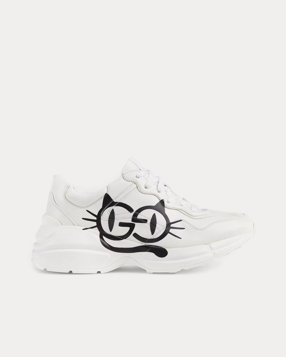 Gucci Rhyton Cat Eyes White Low Top Sneakers - 1