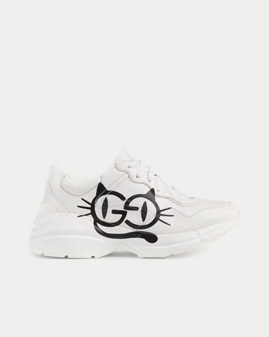 Gucci Rhyton Cat Eyes White Low Top Sneakers