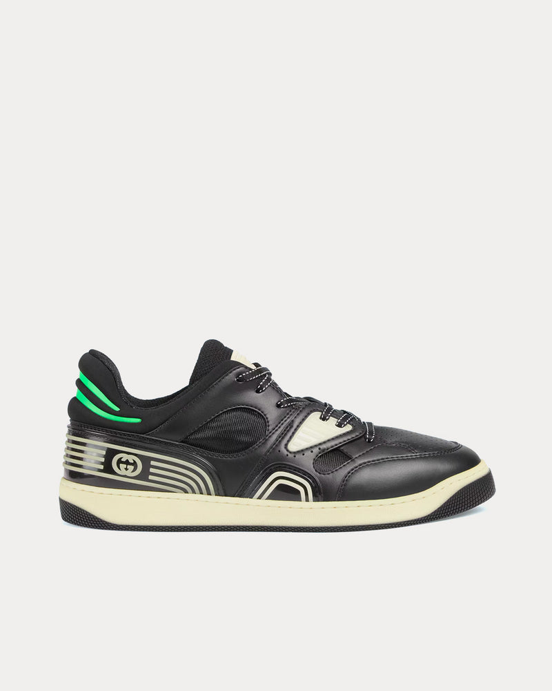 Gucci GG Basket 'Glow in the Dark' Black Low Top Sneakers - 1