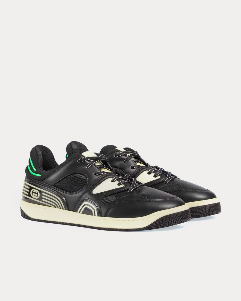 Gucci GG Basket 'Glow in the Dark' Black Low Top Sneakers - 4