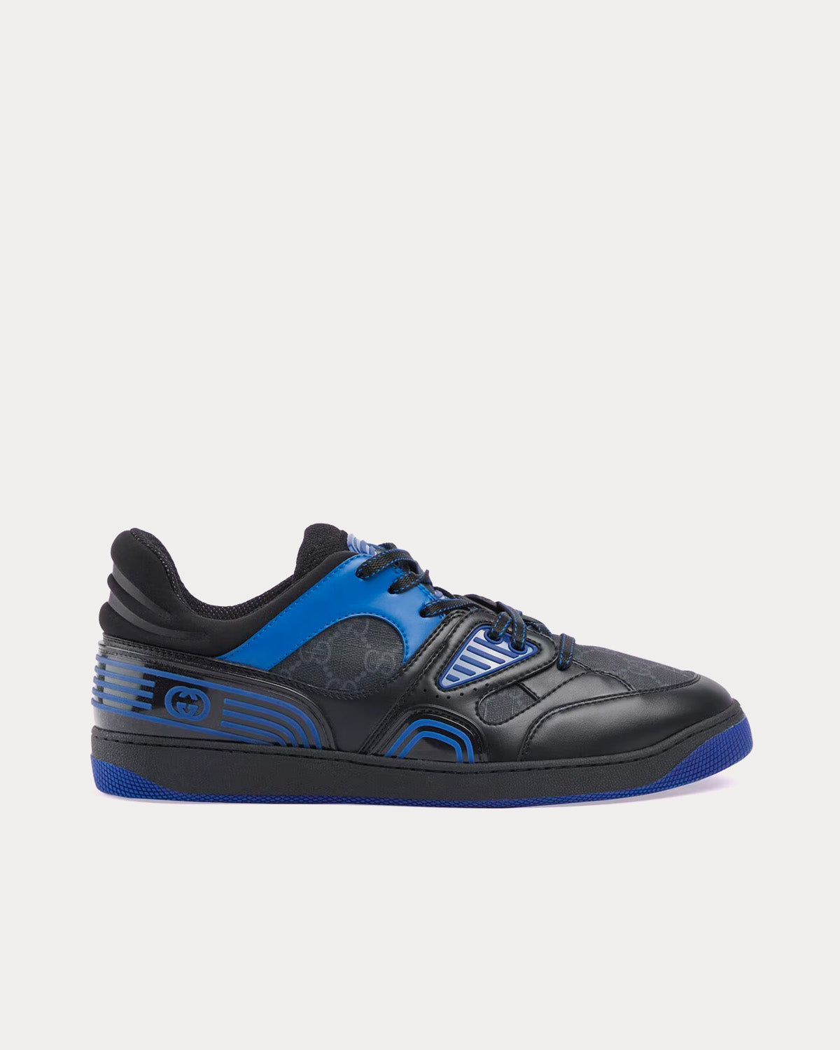 Gucci GG Basket Blue Black Low Top Sneakers Sneak in Peace