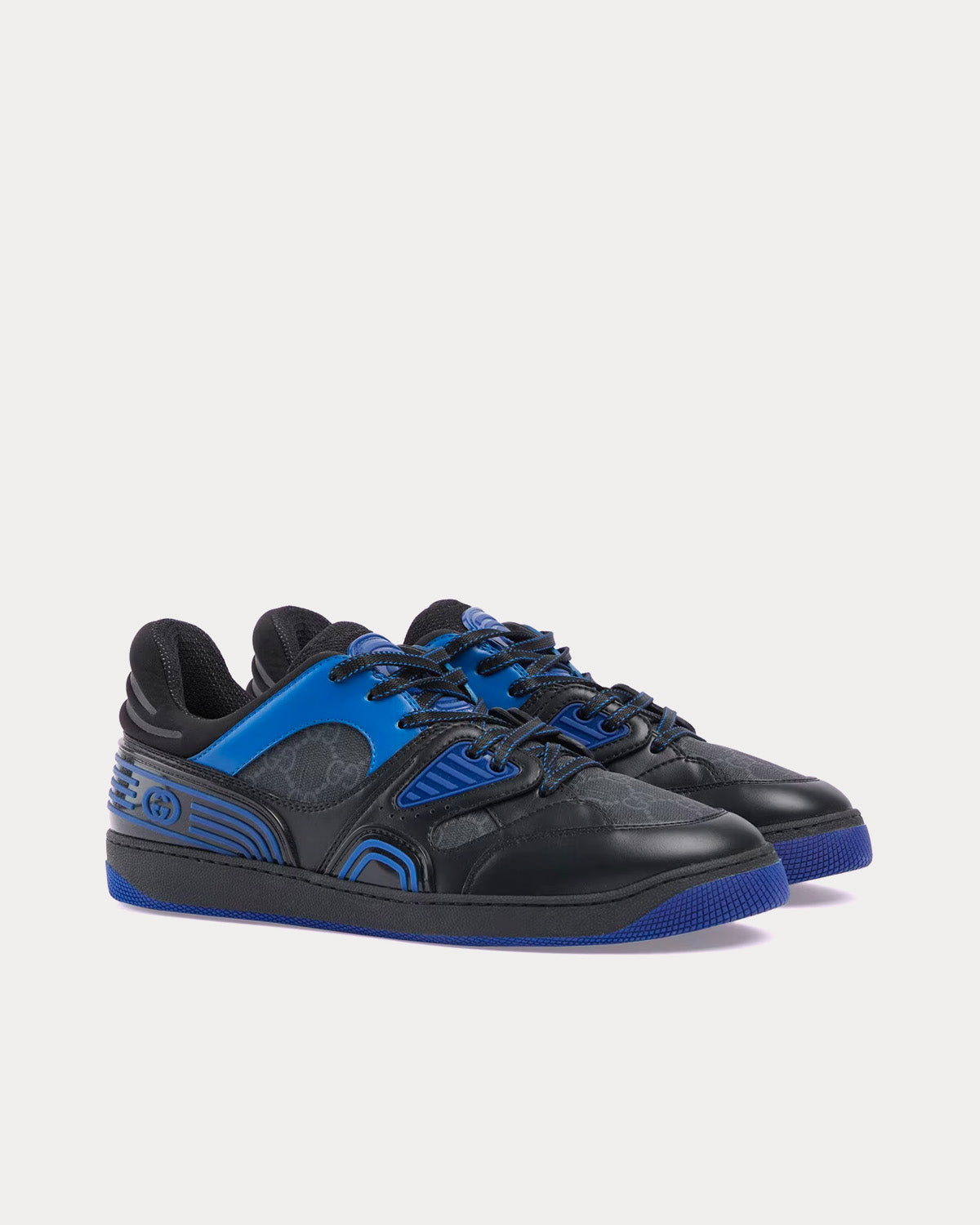 Gucci GG Basket Blue / Black Low Top Sneakers - 3