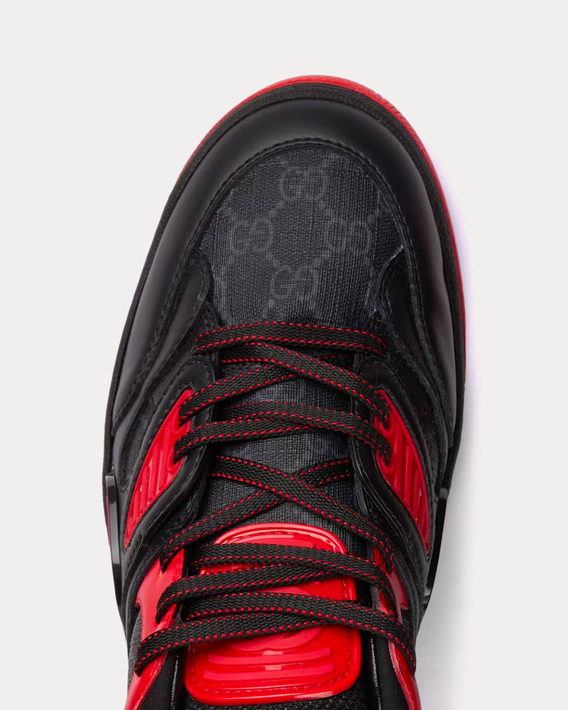 Gucci GG Basket Red / Black Low Top Sneakers - 5