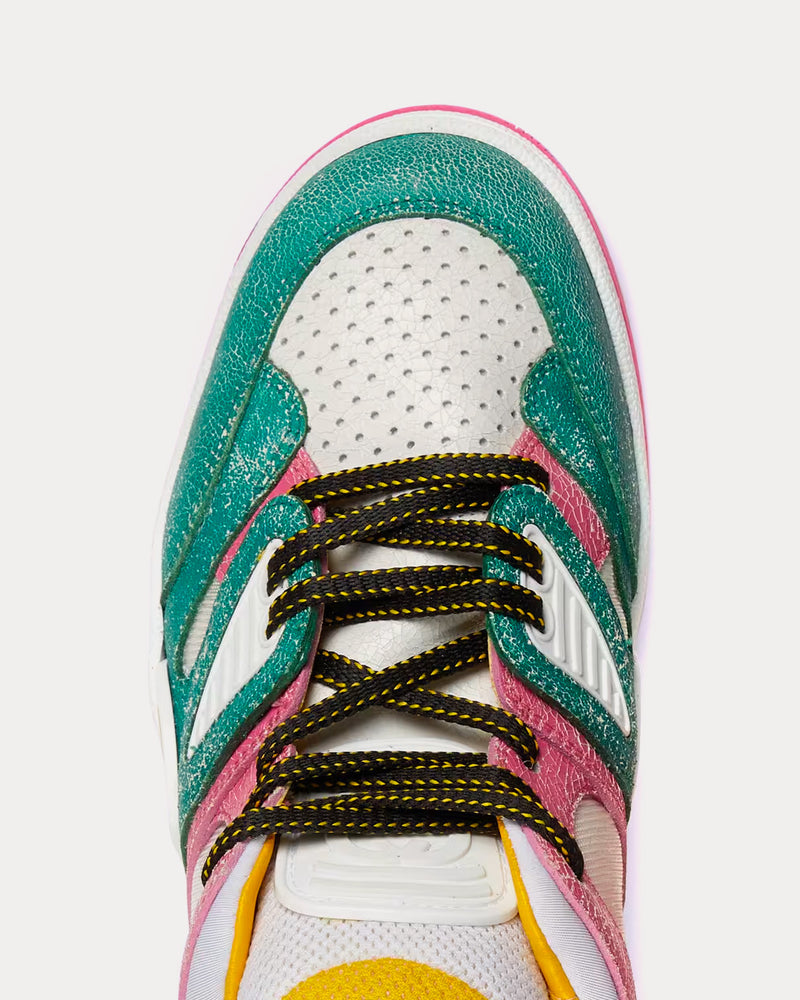 Gucci Basket Leather Multicolour Low Top Sneakers - 5