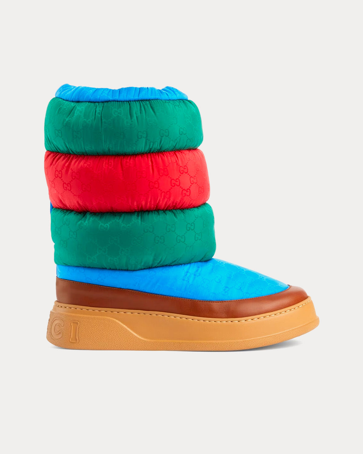 Gucci GG Nylon Green / Red / Blue / Brown Boots - 1