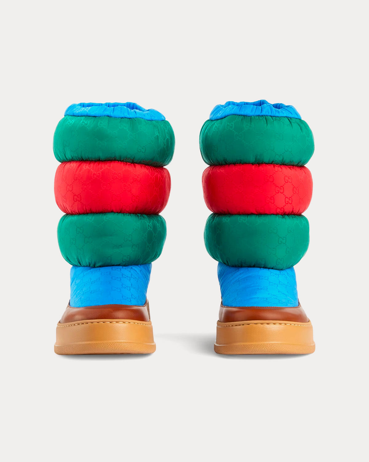 Gucci GG Nylon Green / Red / Blue / Brown Boots - 3