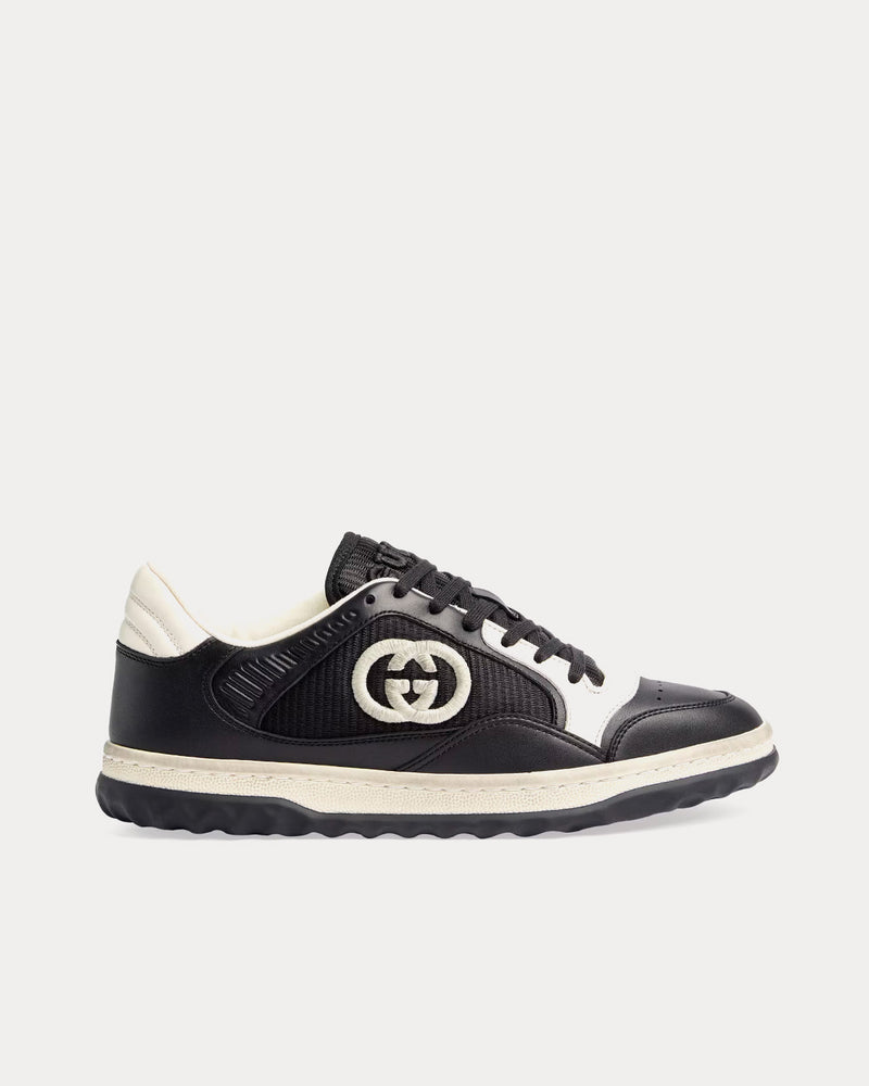 Gucci MAC80 Leather Black / White Low Top Sneakers - 1