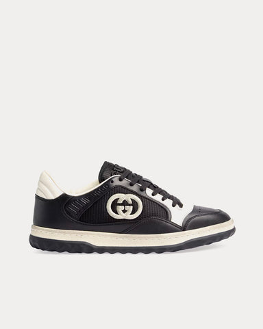 Gucci MAC80 Leather Black / White Low Top Sneakers